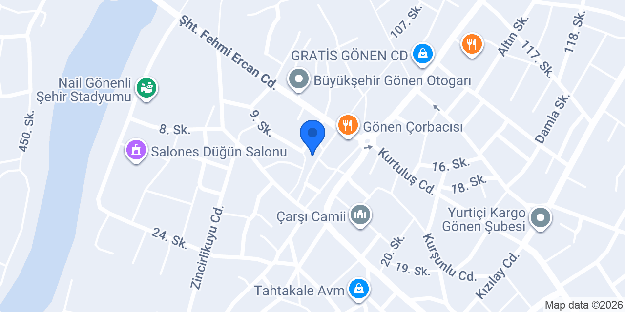 İşler Kitabevleri Gönen konumu