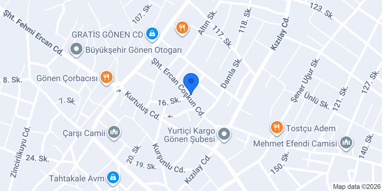 Gönen Çözüm Kurs Merkezi konumu