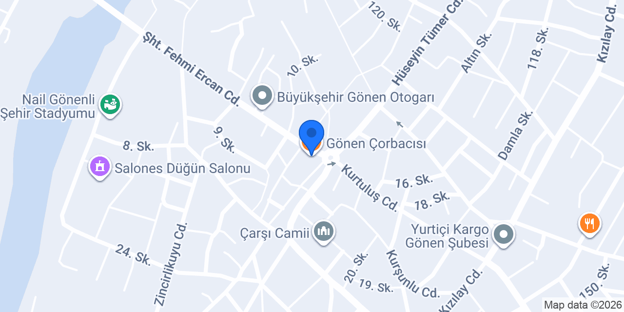 Gönen Çorbacısı konumu
