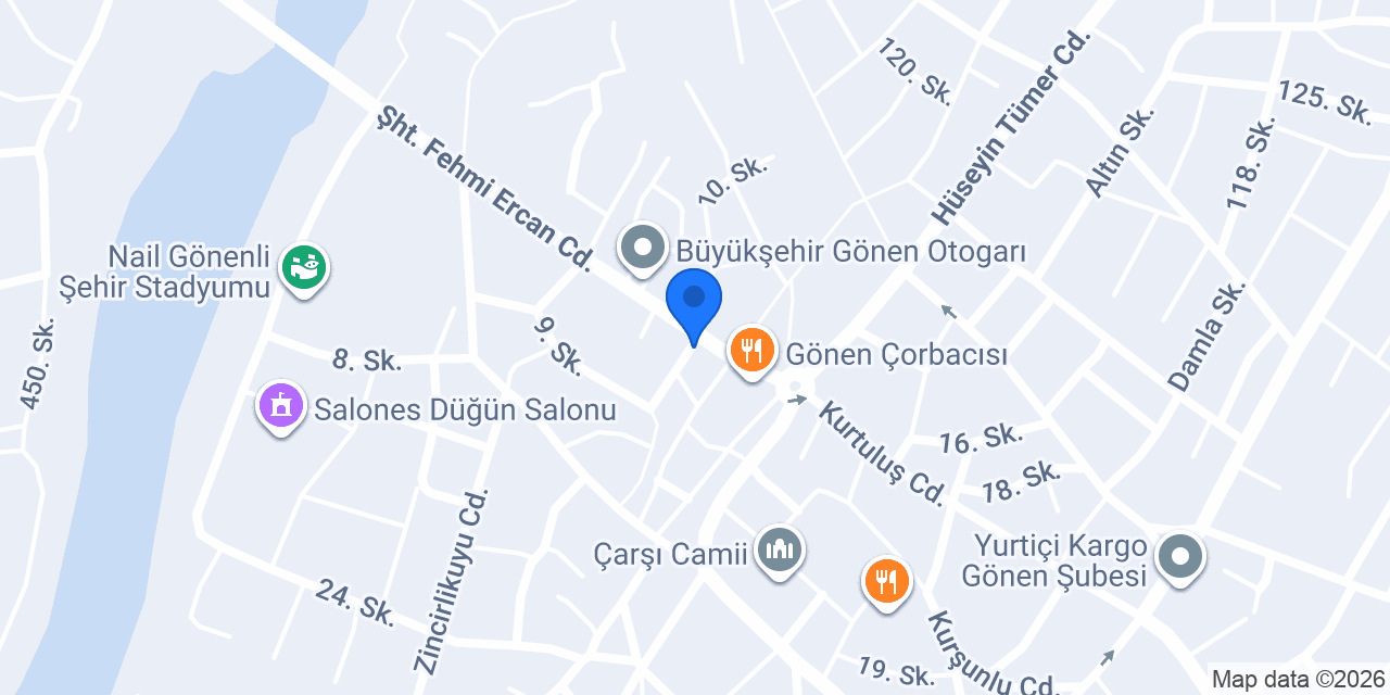 Şah Kale Dürüm Evi konumu