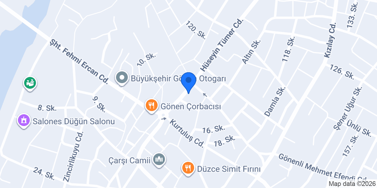 Garanti BBVA Gönen Şubesi konumu