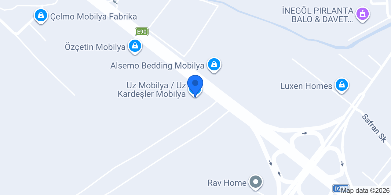 Uz Mobilya / Uz Kardeşler Mobilya konumu