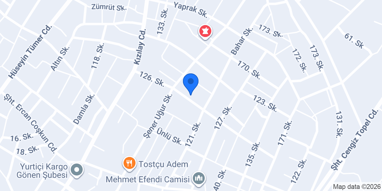 Gönen Güç Hafriyat konumu
