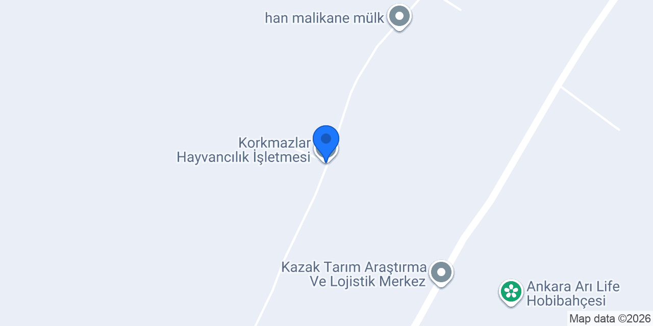 Korkmazlar Hayvancılık İşletmesi konumu
