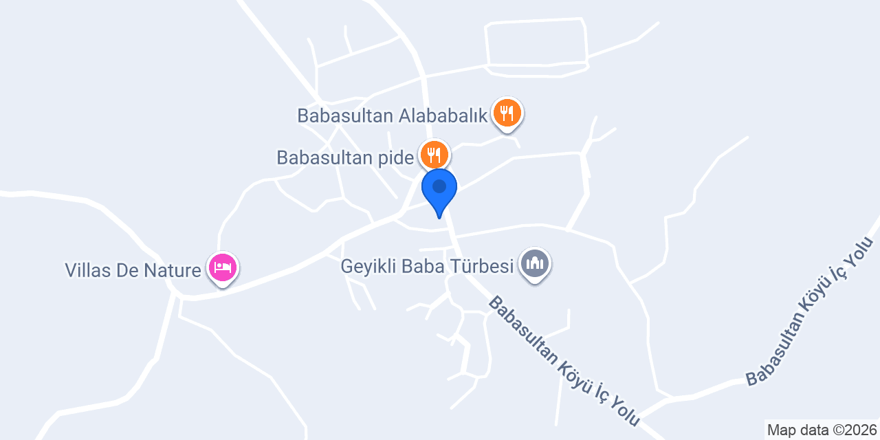 Babasultan Gözleme ve Mantı evi konumu