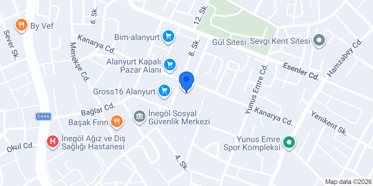 Alanyurt Kocatepe İlkokulu konumu