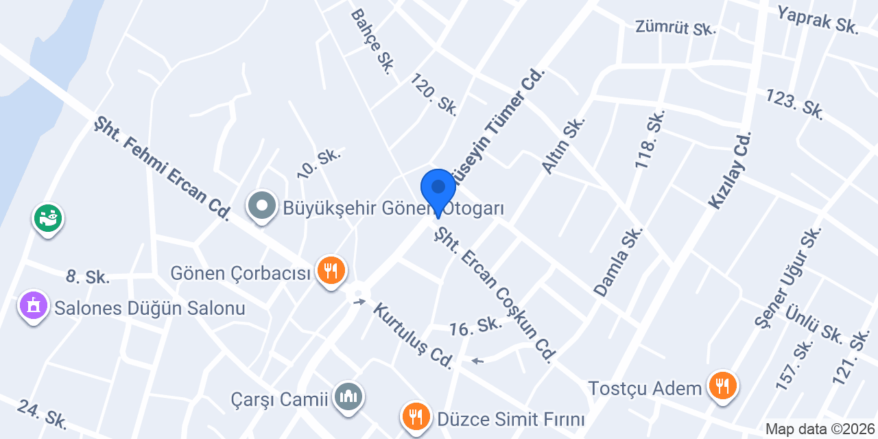 Yapı Kredi - Gönen Şubesi konumu