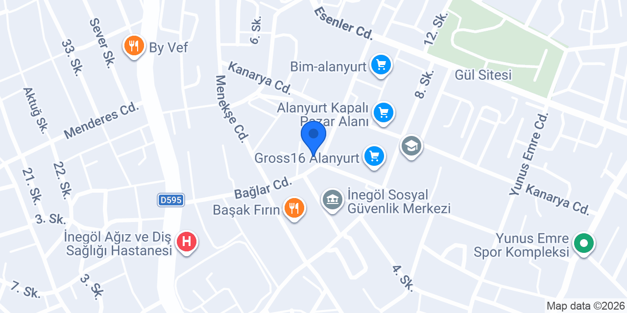 İnegöl Çözüm Nakliyat konumu