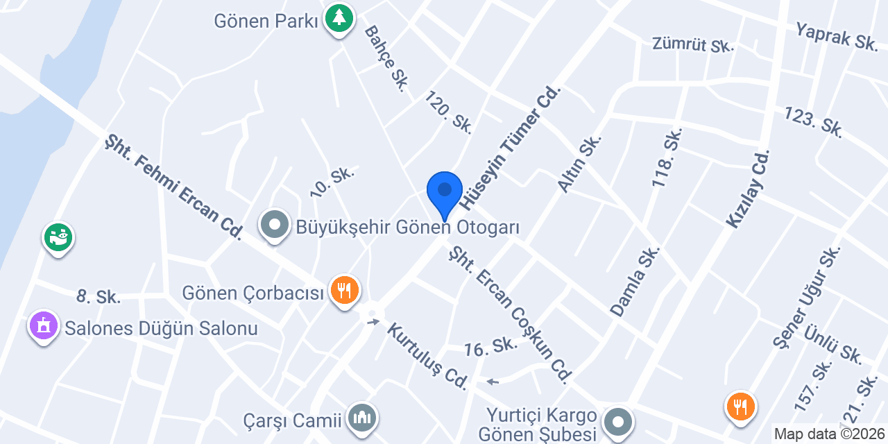 Batu Döner Gönen konumu