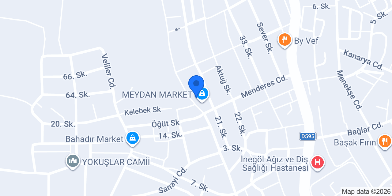 Bahadır Fast food konumu