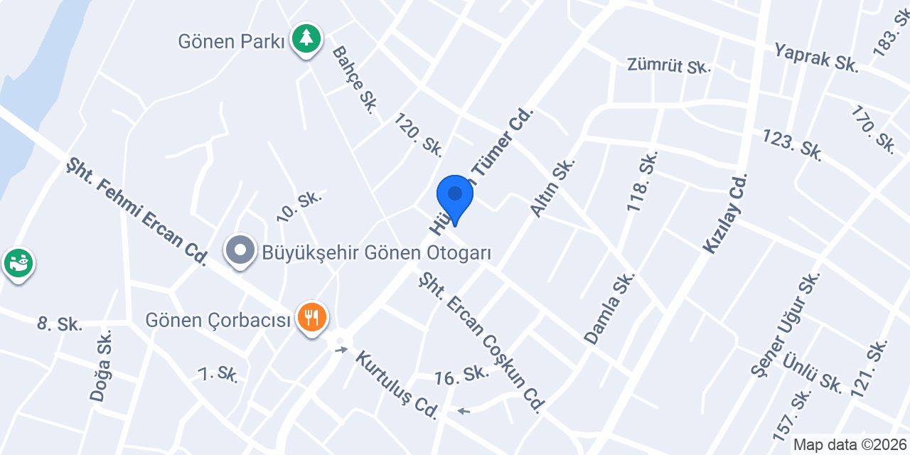 Domino's Pizza Gönen konumu