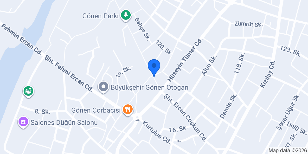 Gönen Enfess Pide konumu