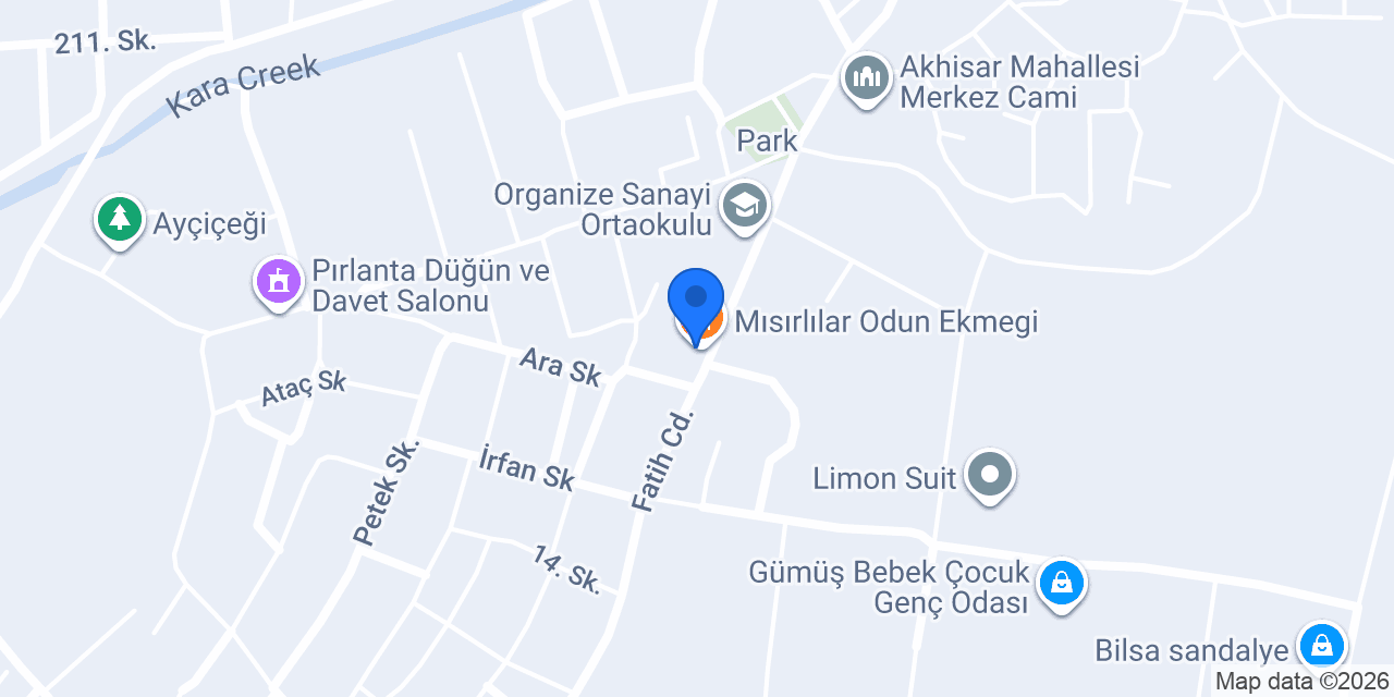 Mısırlılar Odun Ekmegi konumu