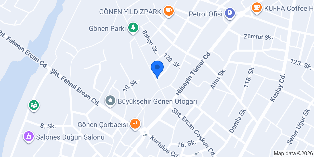 Gönen Çeltik konumu