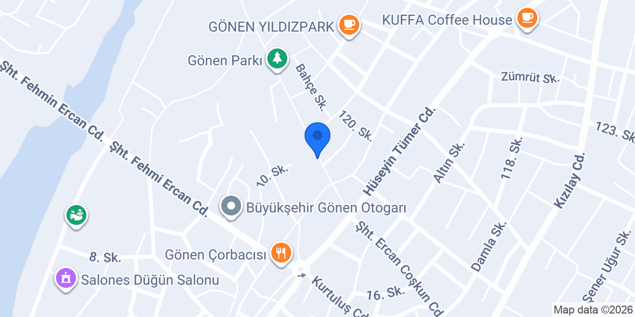 MERSİN TANTUNİ GÖNEN konumu