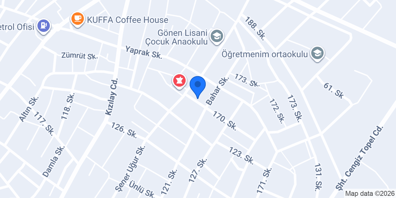 Göknar Eczanesi konumu