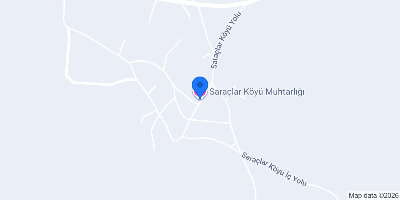 Saraçlar Köyü Muhtarlığı konumu