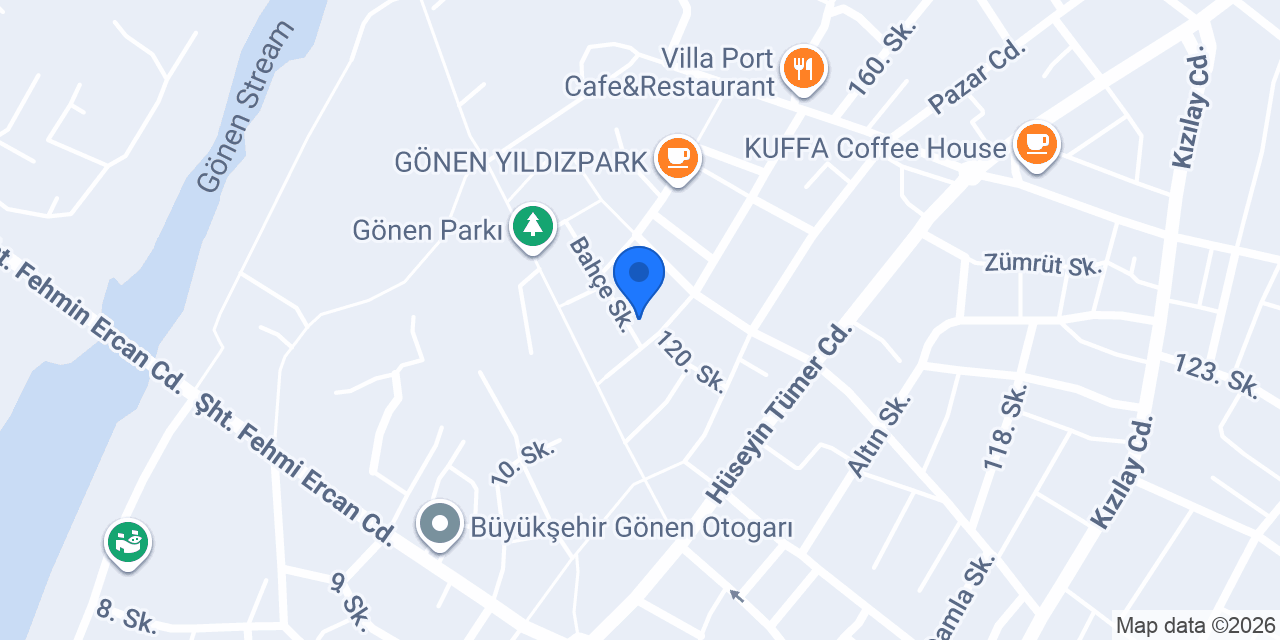 Moonlight Ayışığı Pansiyon Gönen konumu