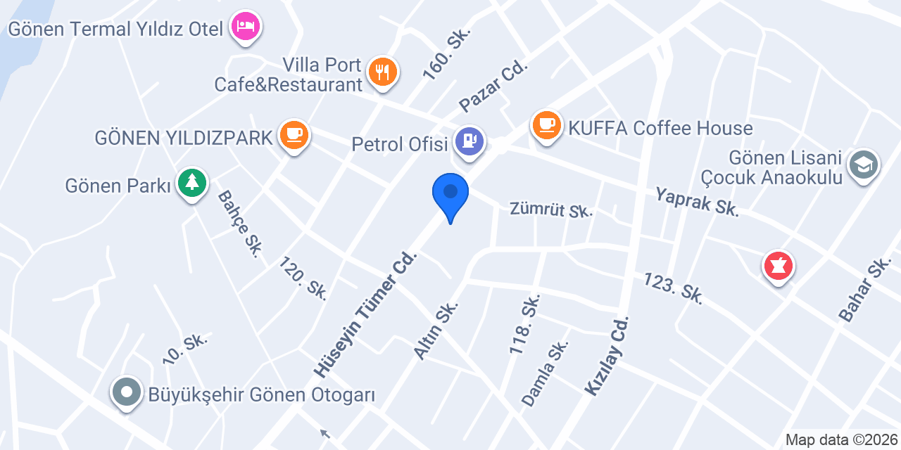 Bambi Yatak - Burcuoğlu Ticaret konumu