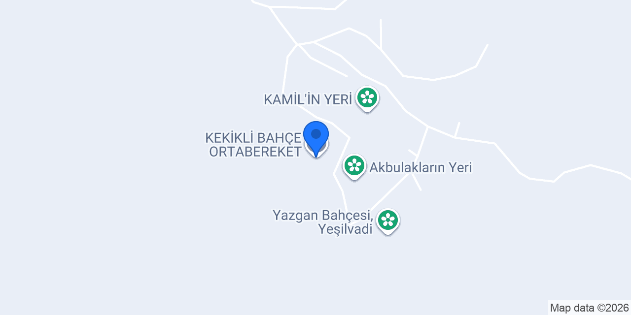 KEKİKLİ BAHÇE ORTABEREKET konumu
