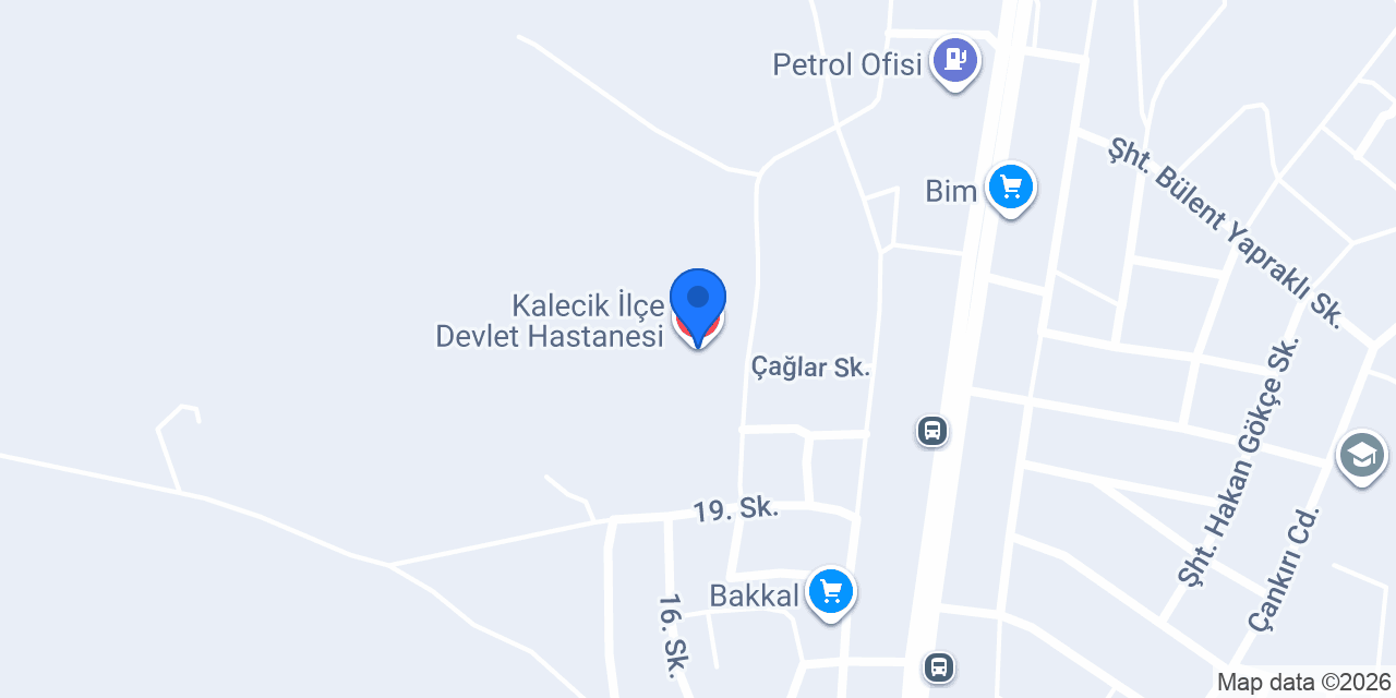 Kalecik İlçe Devlet Hastanesi konumu