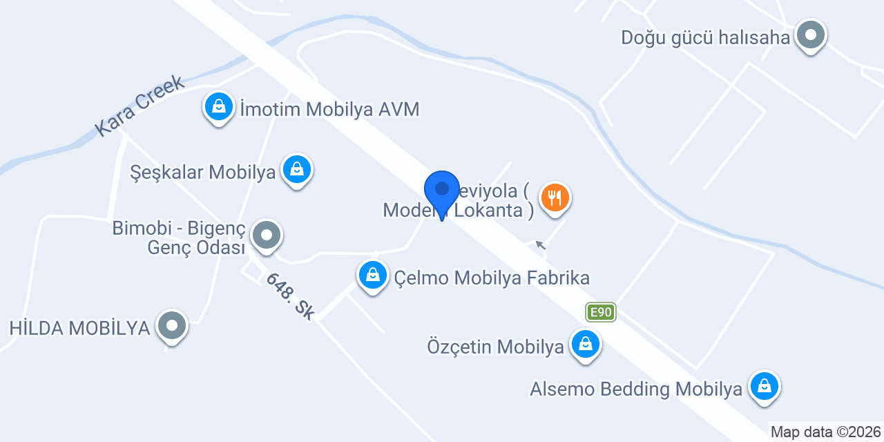 Çelmo Mobilya Mağaza konumu