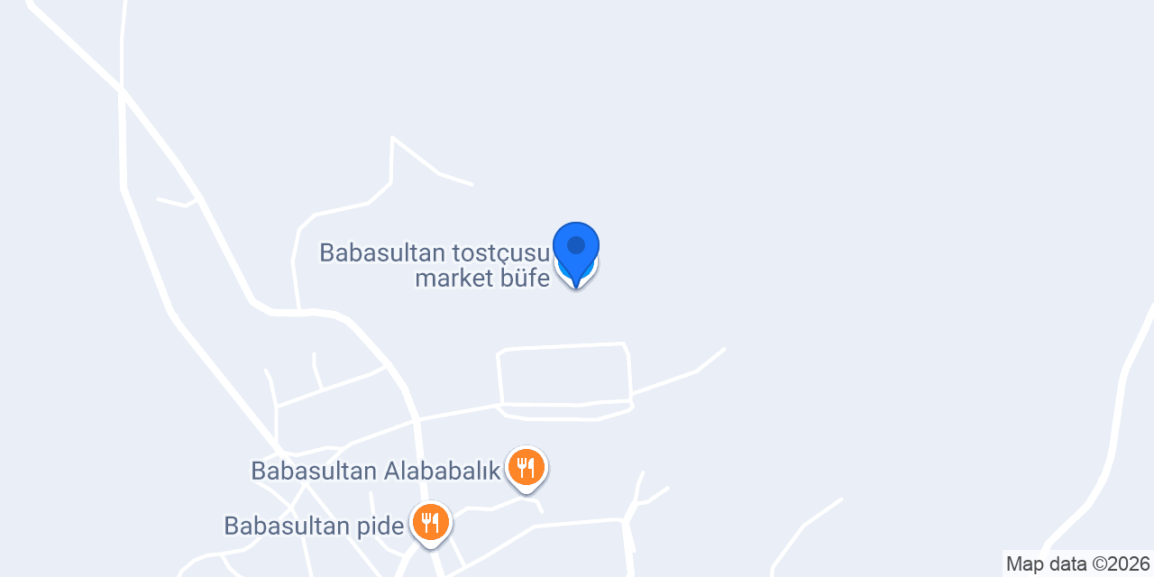 Babasultan tostçusu market büfe konumu