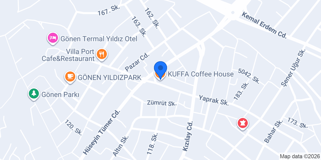 KUFFA Coffee House konumu