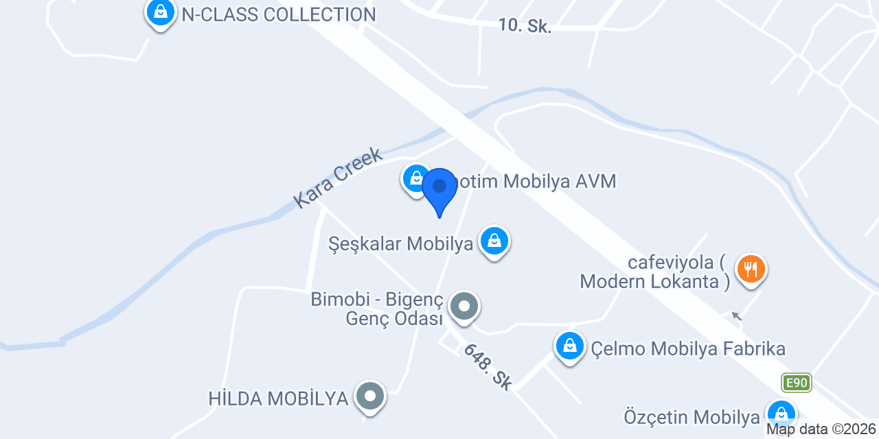 Mobilistan - İnegöl Mobilya konumu