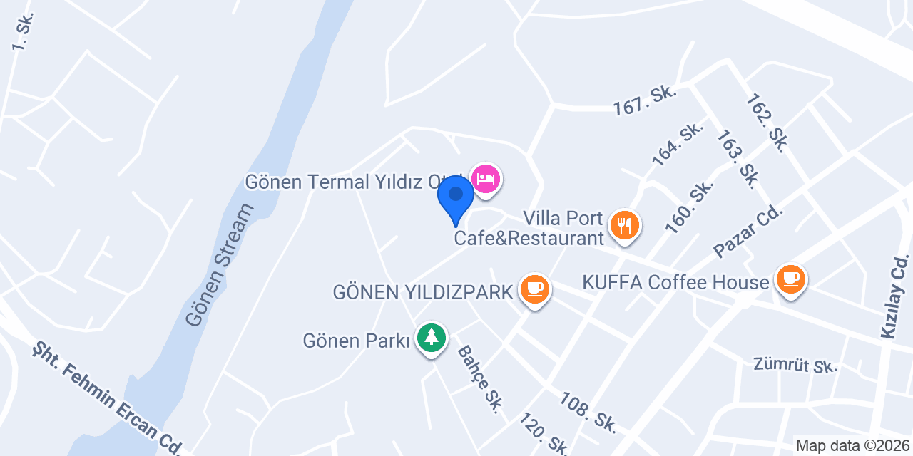 Mutlular Gönen Kaplıcaları Restaurant konumu