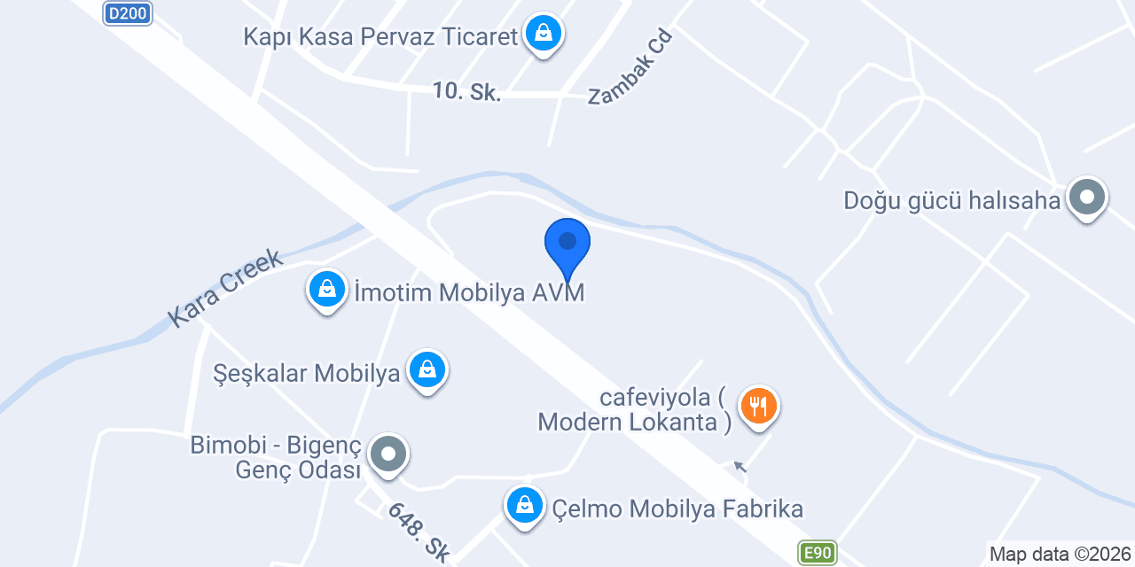 Severler Kaplama konumu