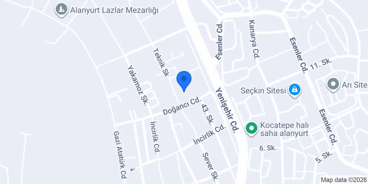 Modam Mobilya Tekstil Gıda Dış Ticaret Sanayi ve Tic. Ltd. Şti konumu