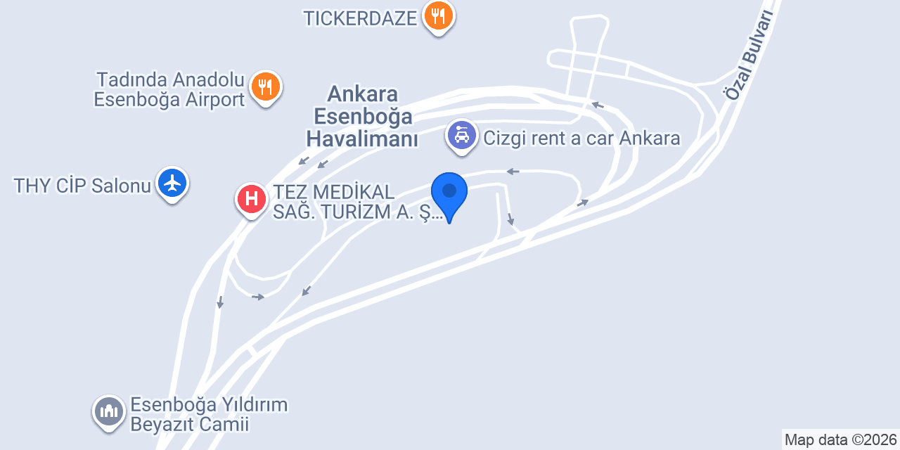 Esenboğa Turizm Danışma Bürosu konumu