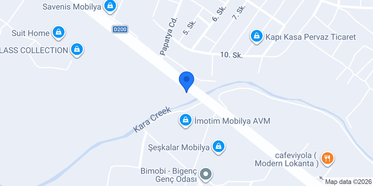 Outlet Mobilya konumu