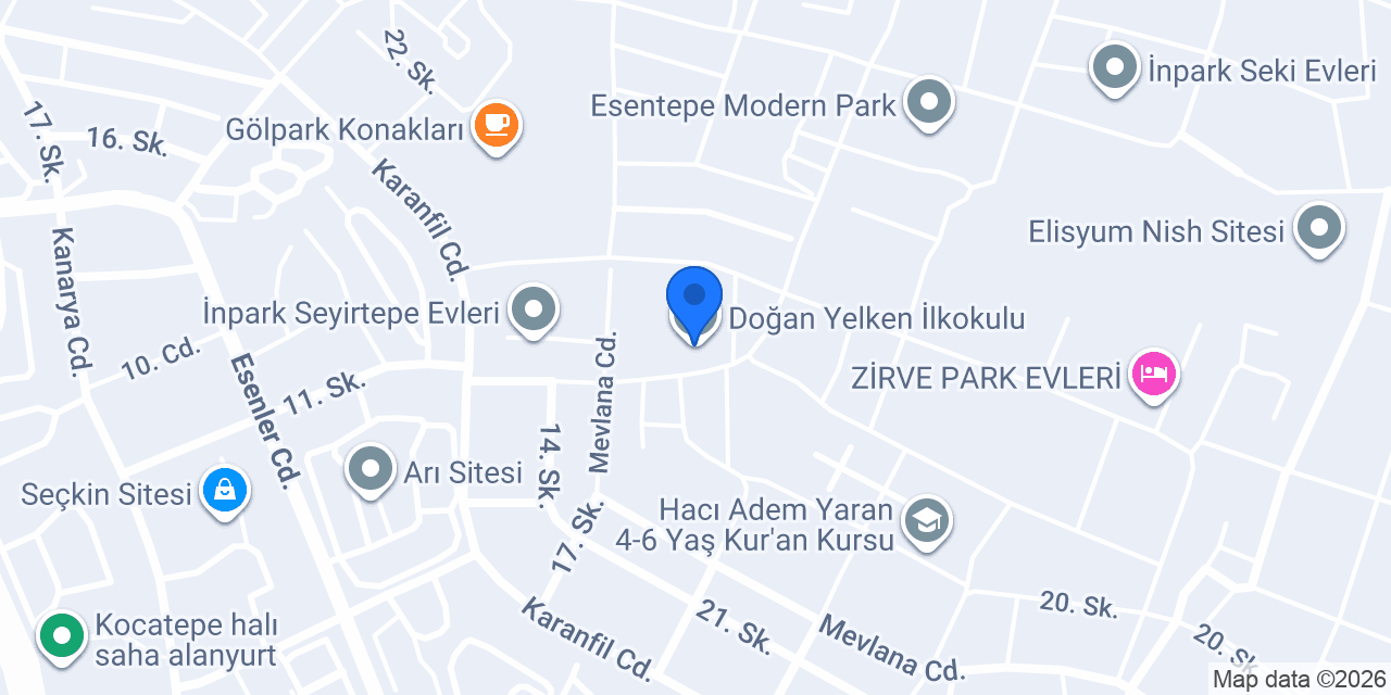 Doğan Yelken İlkokulu konumu