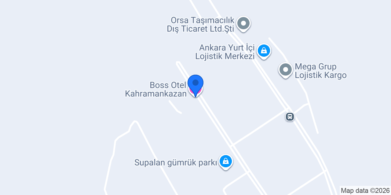 Boss Otel Kahramankazan konumu