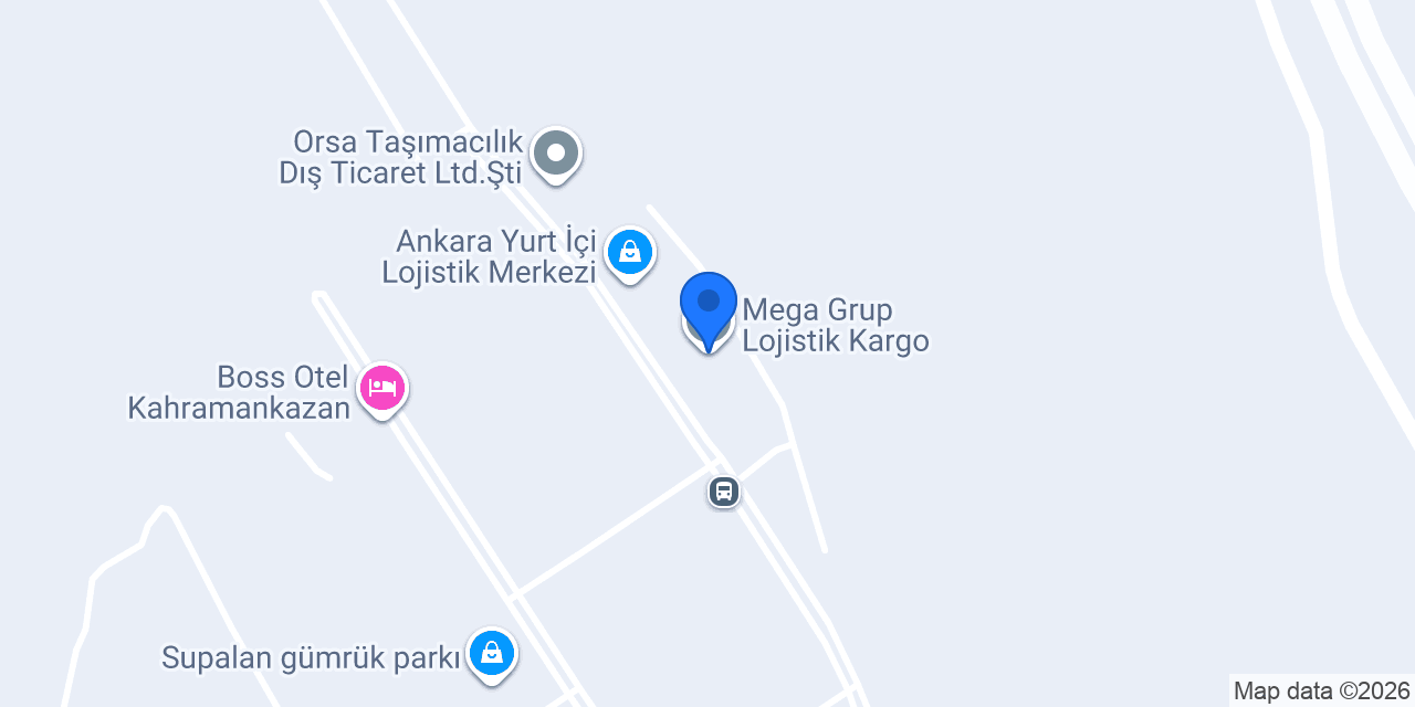 Mega Grup Lojistik Kargo konumu