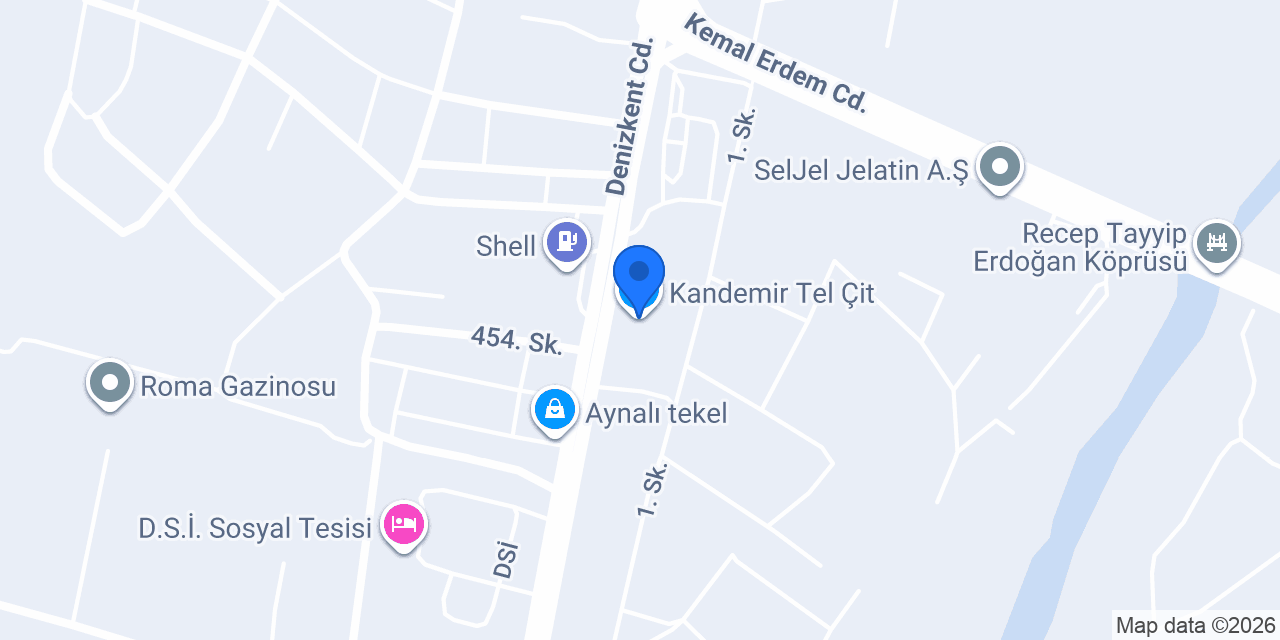 Kandemir Tel Çit konumu