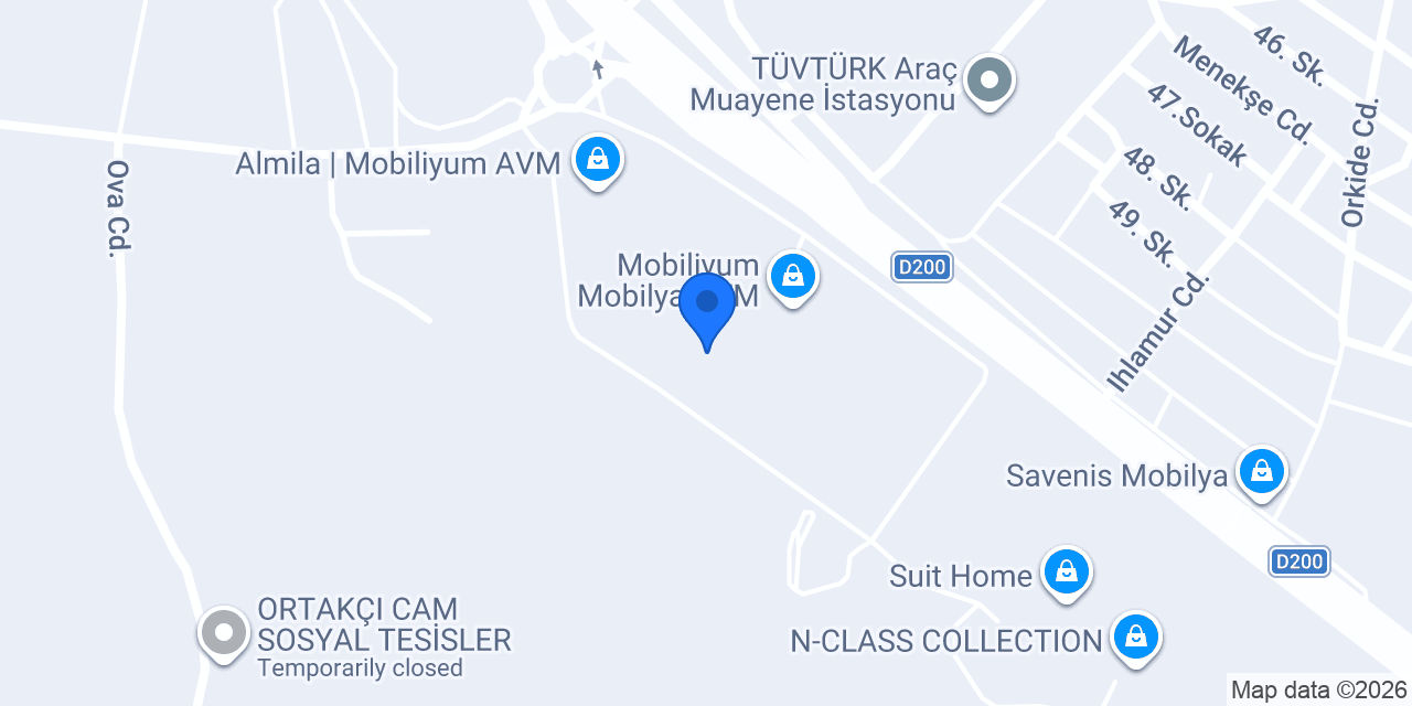 Lenova Mobilya - Mobiliyum konumu
