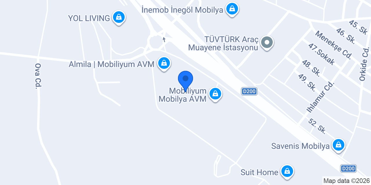 Zebrano İnegöl konumu