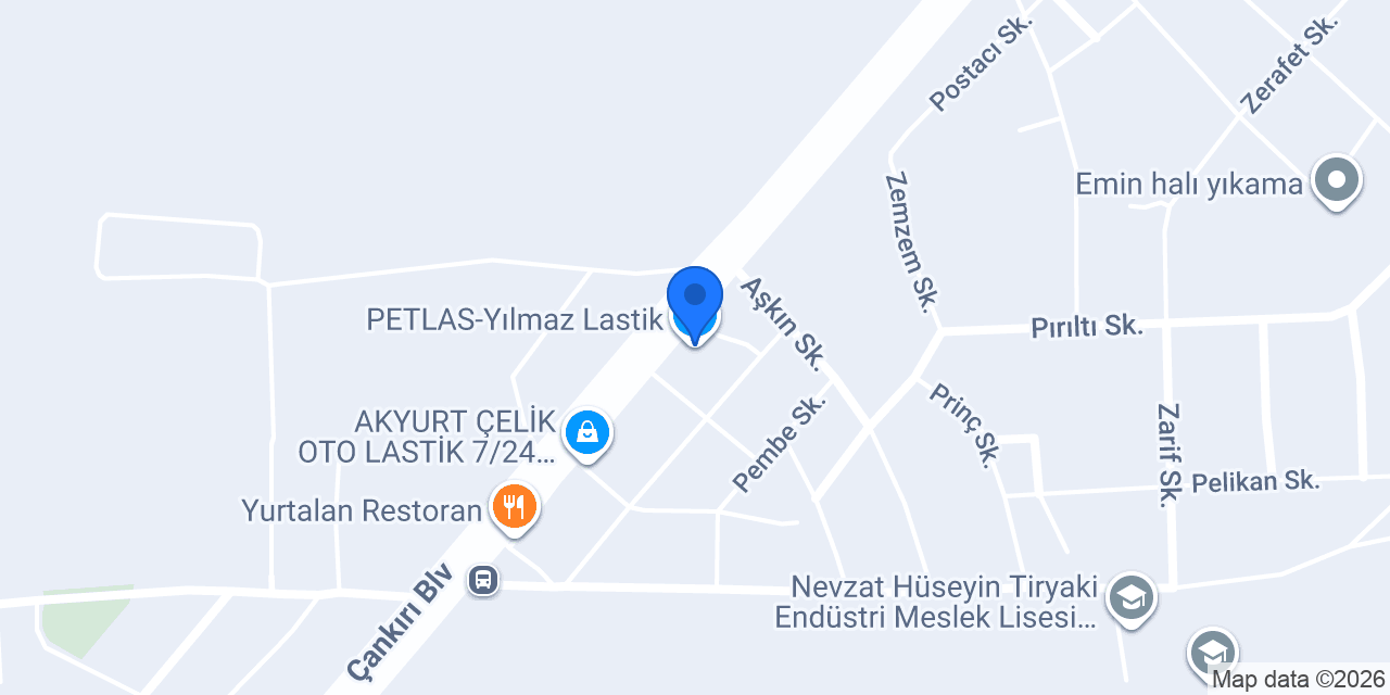 PETLAS-Yılmaz Lastik konumu
