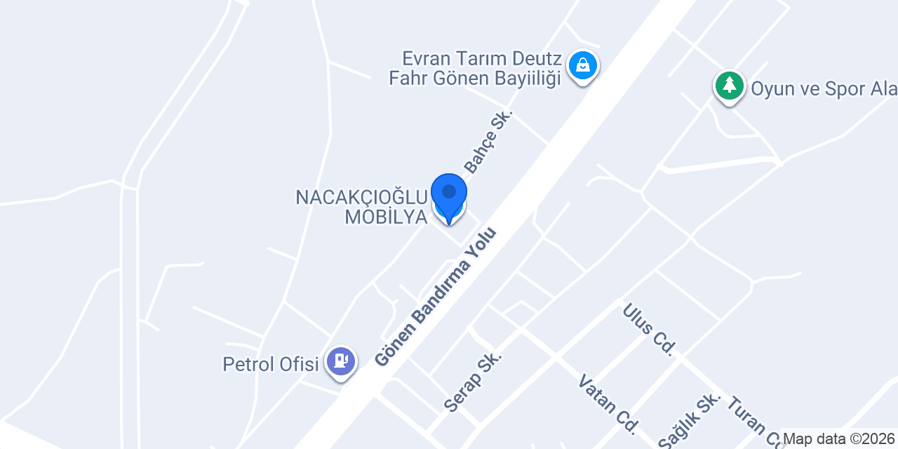 NACAKÇIOĞLU MOBİLYA konumu