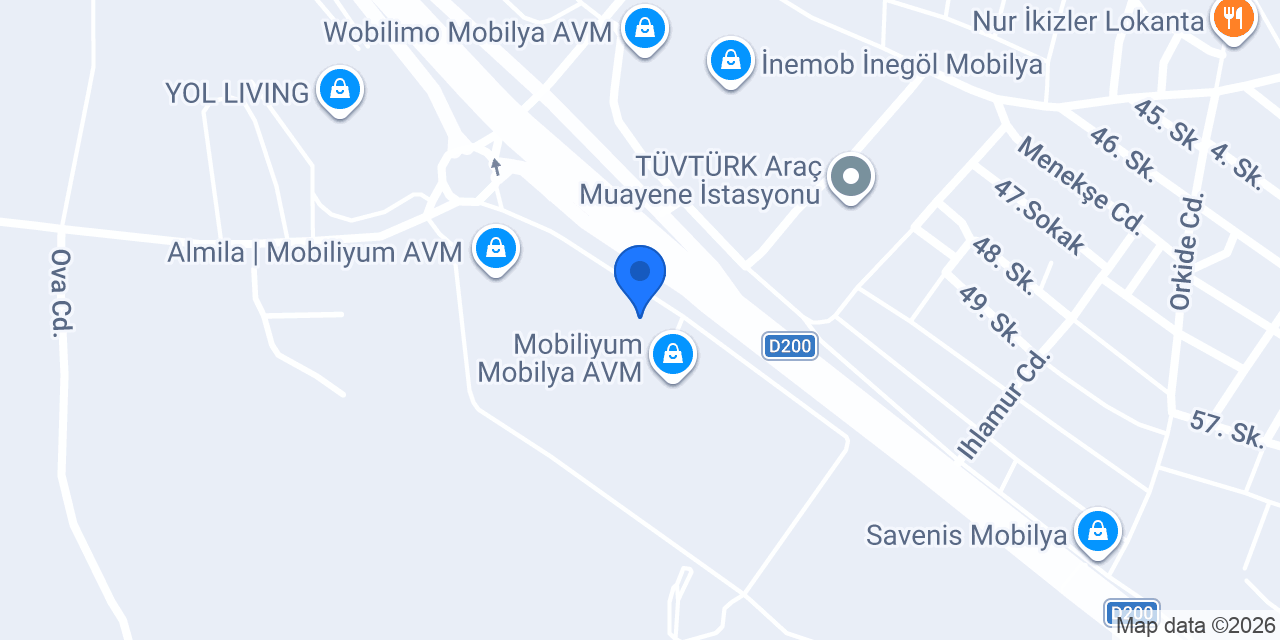 Zeynel İnegöl Köftecisi konumu
