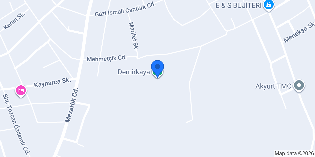 Akyurt Temizlik konumu