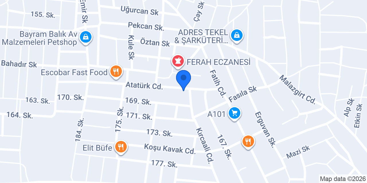 Zehragül Kuaför konumu