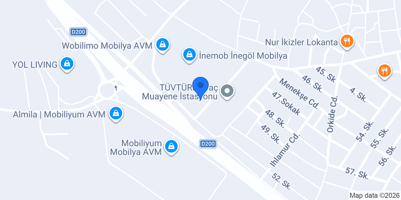 Henin Mobilya konumu