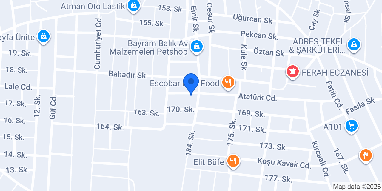 Aygaz Tüp Bayisi konumu