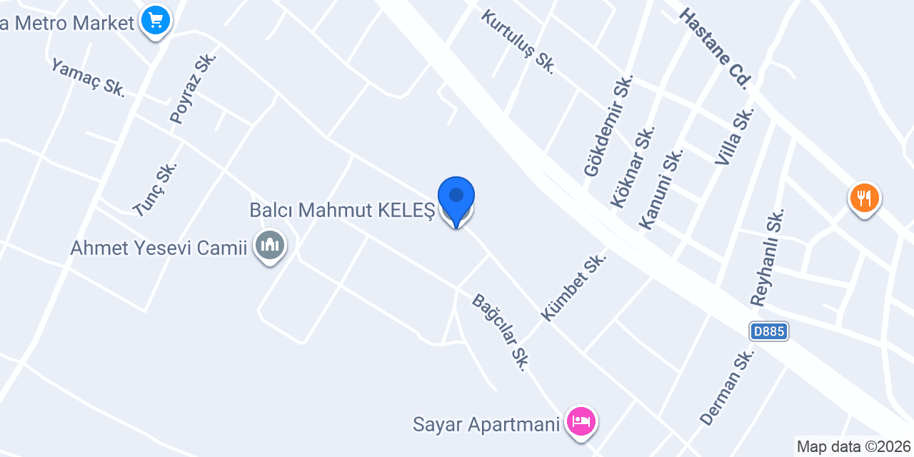 Balcı Mahmut KELEŞ konumu