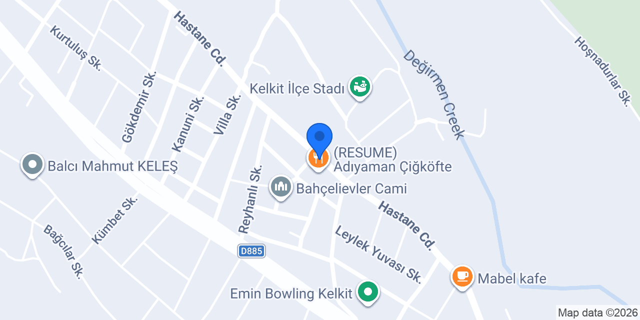 YEŞİLÇAM CAFE konumu