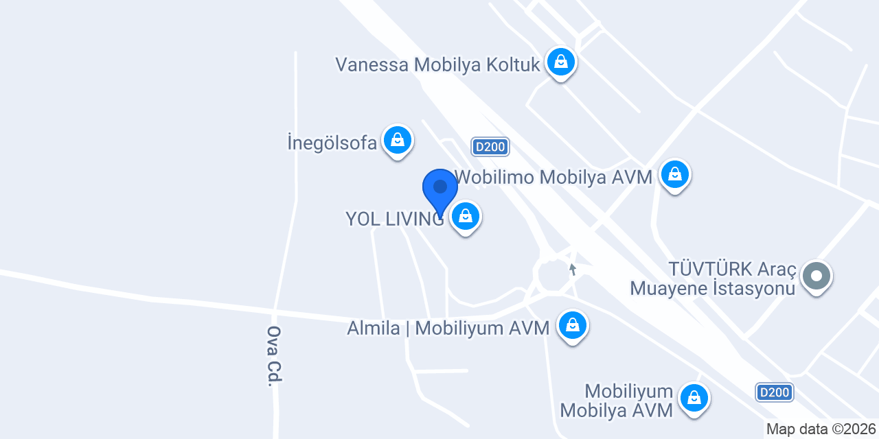 Aksay Mobilya Mobiliyum AVM konumu